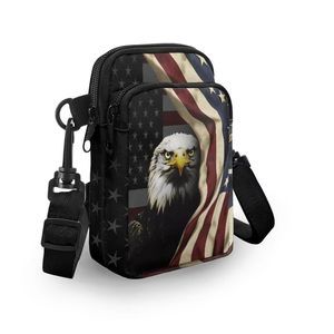 Eagle Usa Flag Small Crossbody Bag, Lhtweht Mini Coin Pouch Handbag V :)